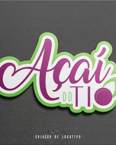 logo açaí do tio